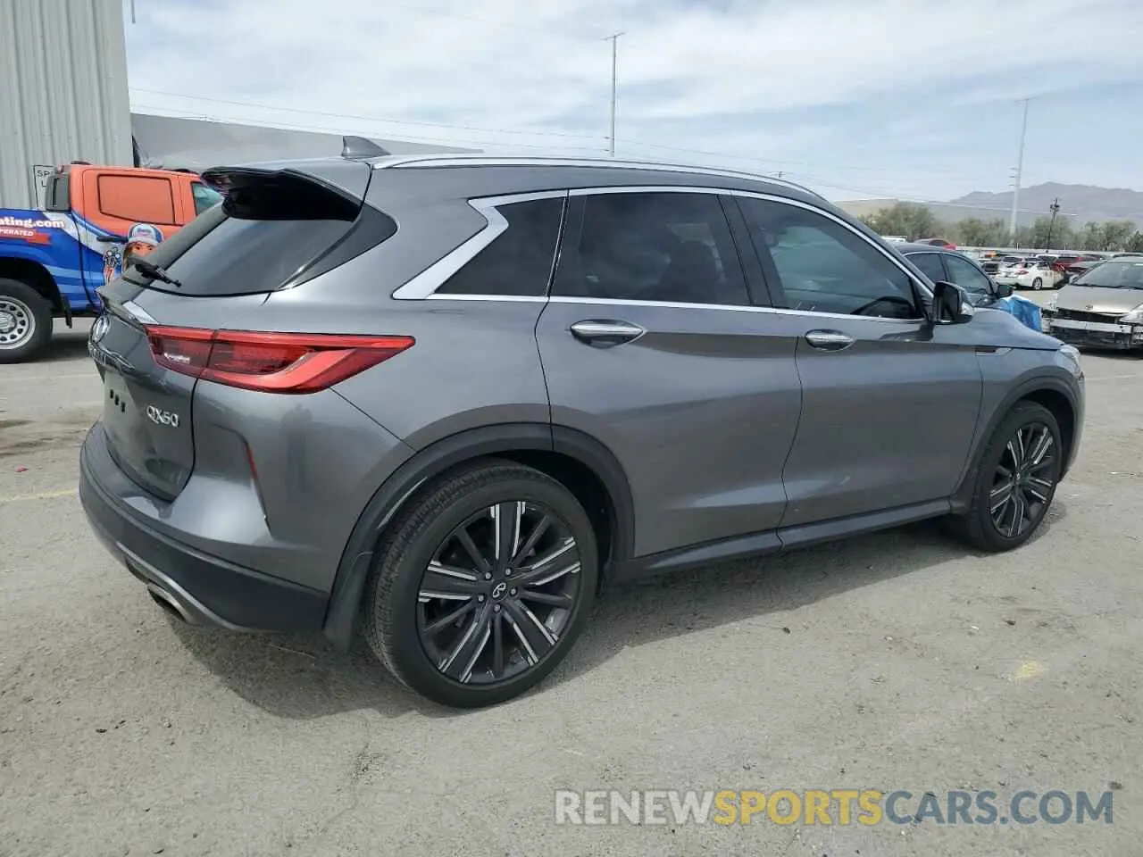 3 Photograph of a damaged car 3PCAJ5BA8MF111844 INFINITI QX50 2021