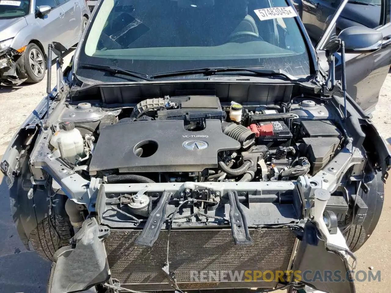 12 Photograph of a damaged car 3PCAJ5BA8MF115554 INFINITI QX50 2021