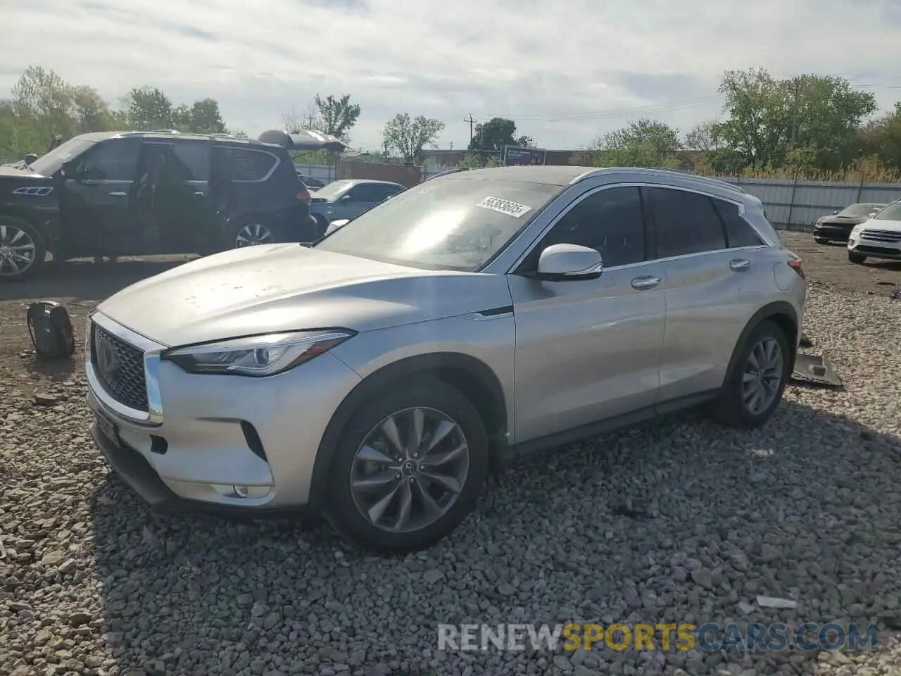 1 Photograph of a damaged car 3PCAJ5BA9MF106345 INFINITI QX50 2021