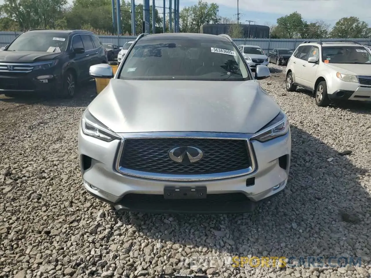 5 Photograph of a damaged car 3PCAJ5BA9MF106345 INFINITI QX50 2021