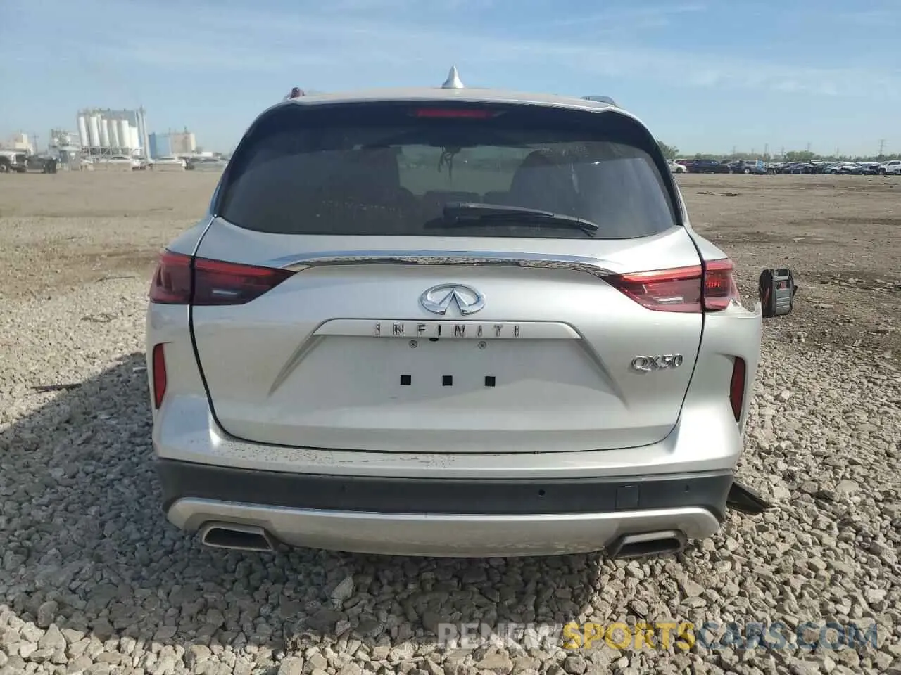 6 Photograph of a damaged car 3PCAJ5BA9MF106345 INFINITI QX50 2021