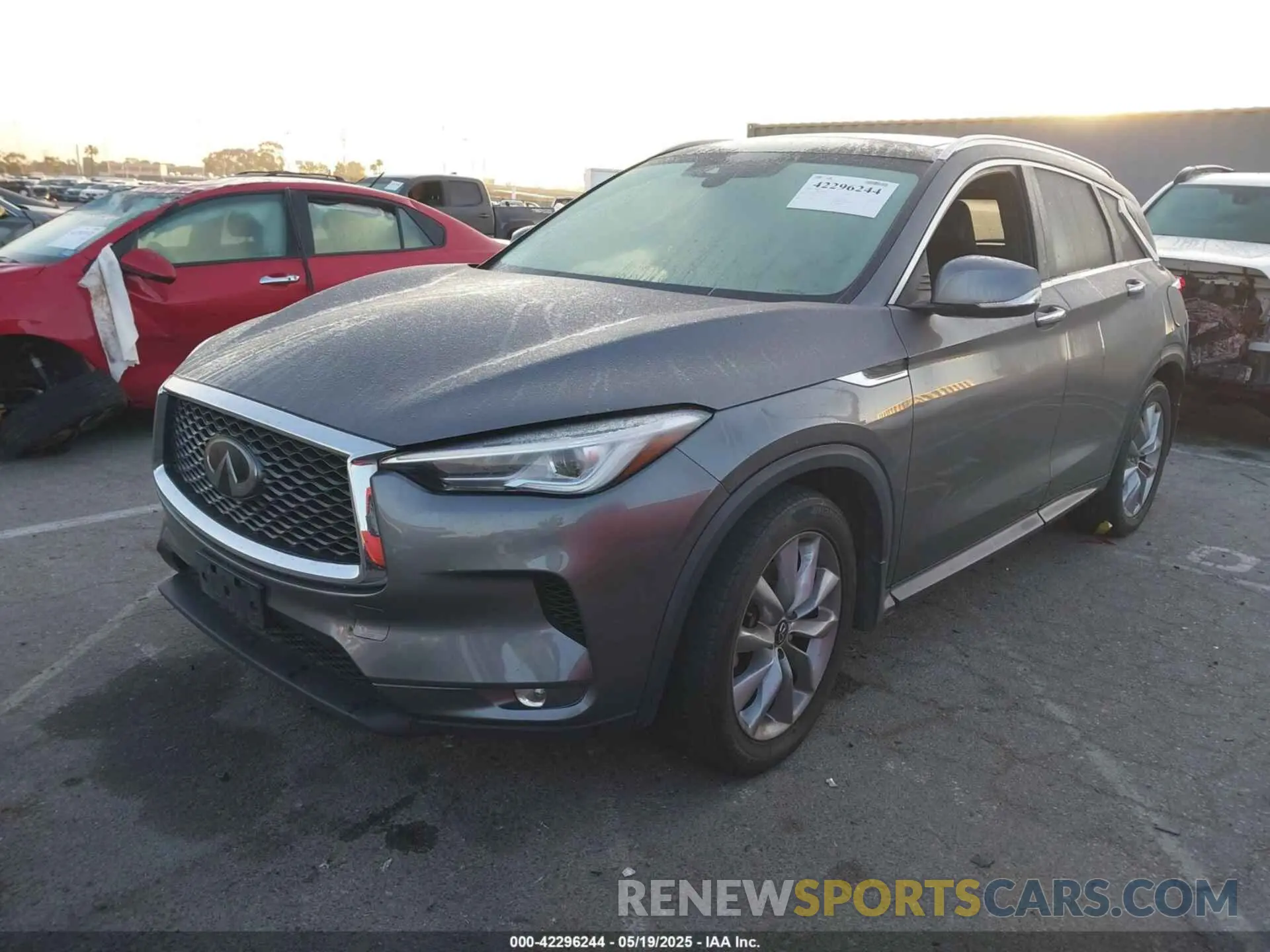 2 Photograph of a damaged car 3PCAJ5BA9MF124179 INFINITI QX50 2021