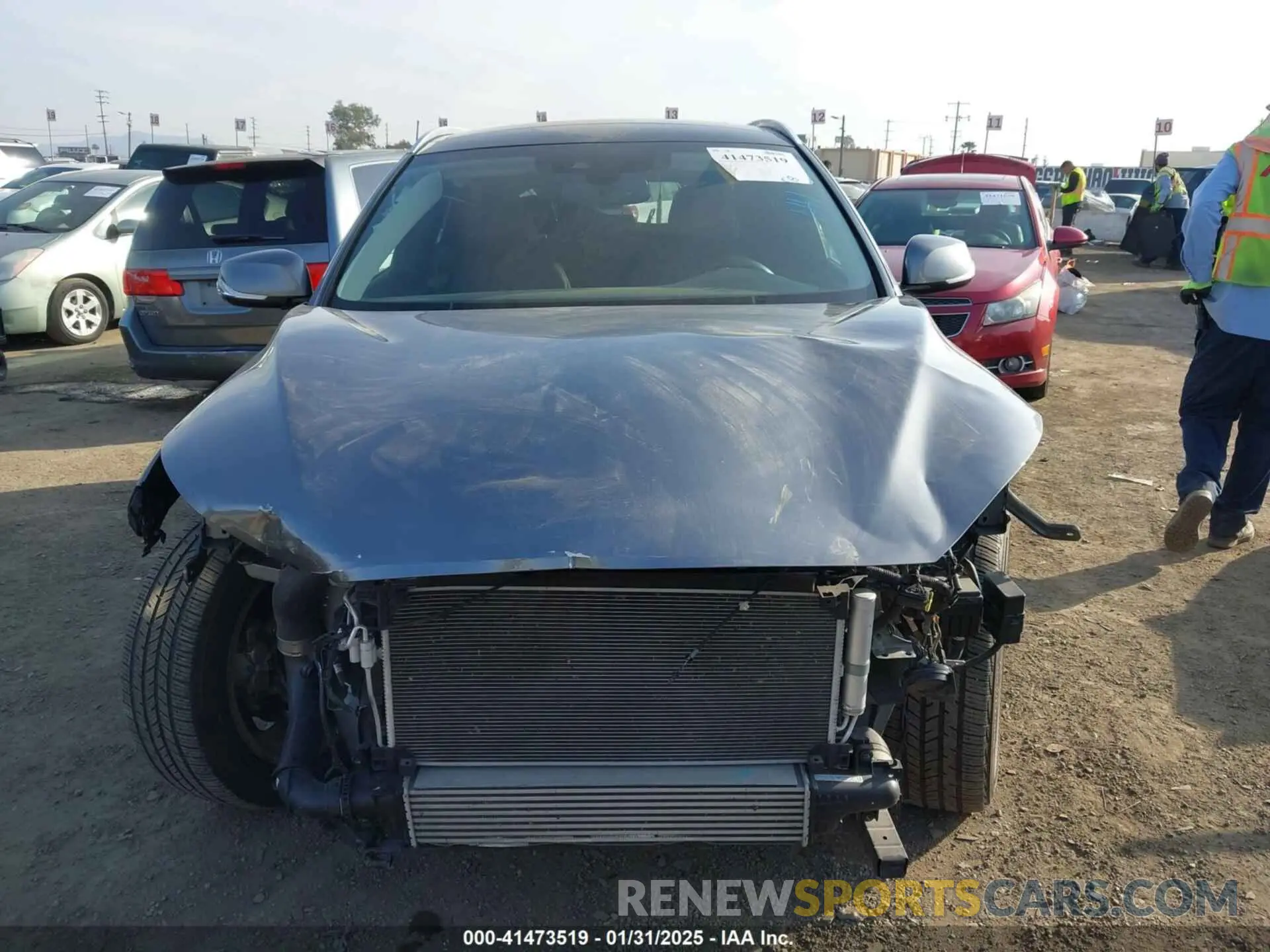 13 Photograph of a damaged car 3PCAJ5BAXMF118357 INFINITI QX50 2021