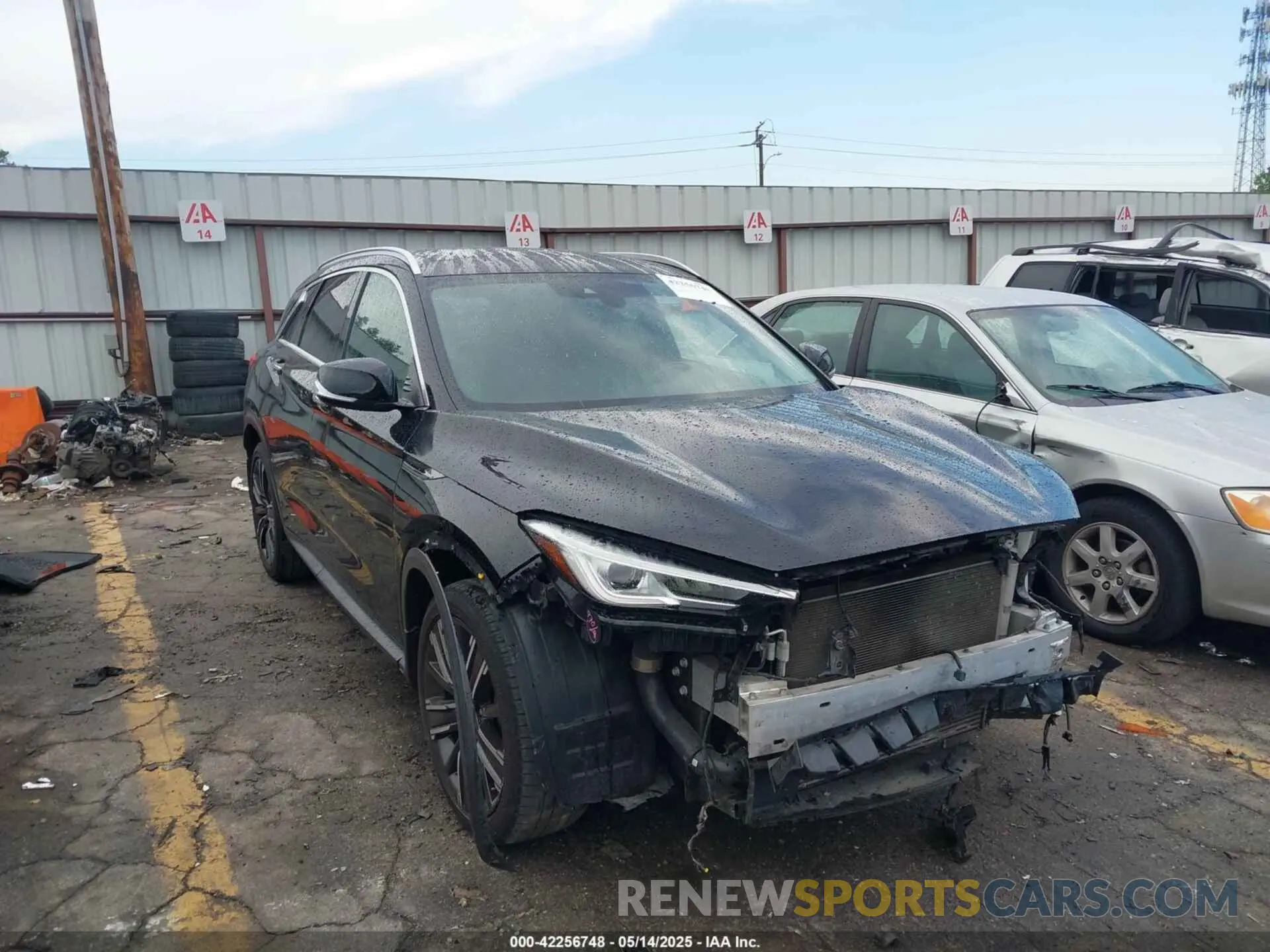 1 Photograph of a damaged car 3PCAJ5BAXMF119203 INFINITI QX50 2021