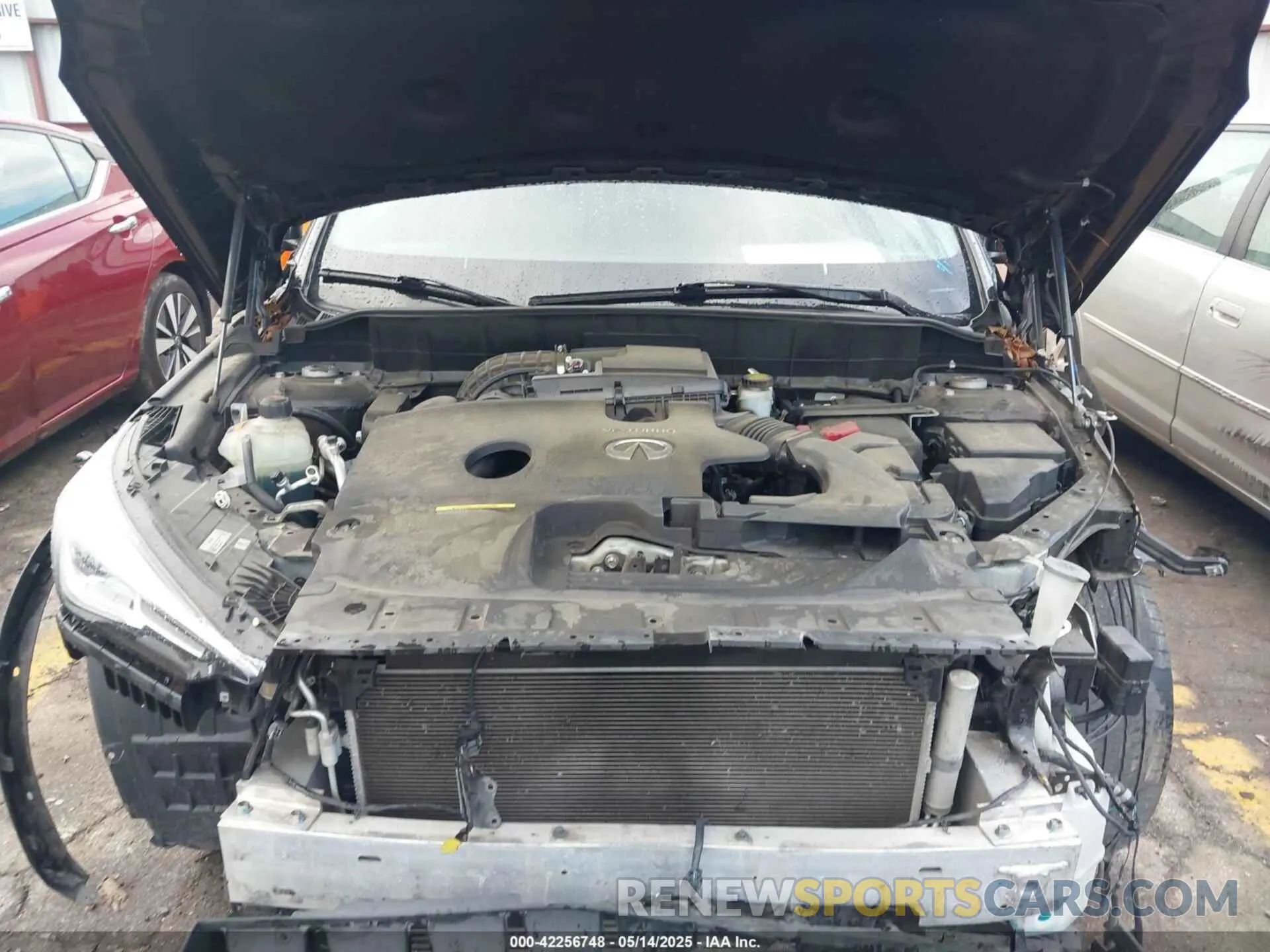 10 Photograph of a damaged car 3PCAJ5BAXMF119203 INFINITI QX50 2021