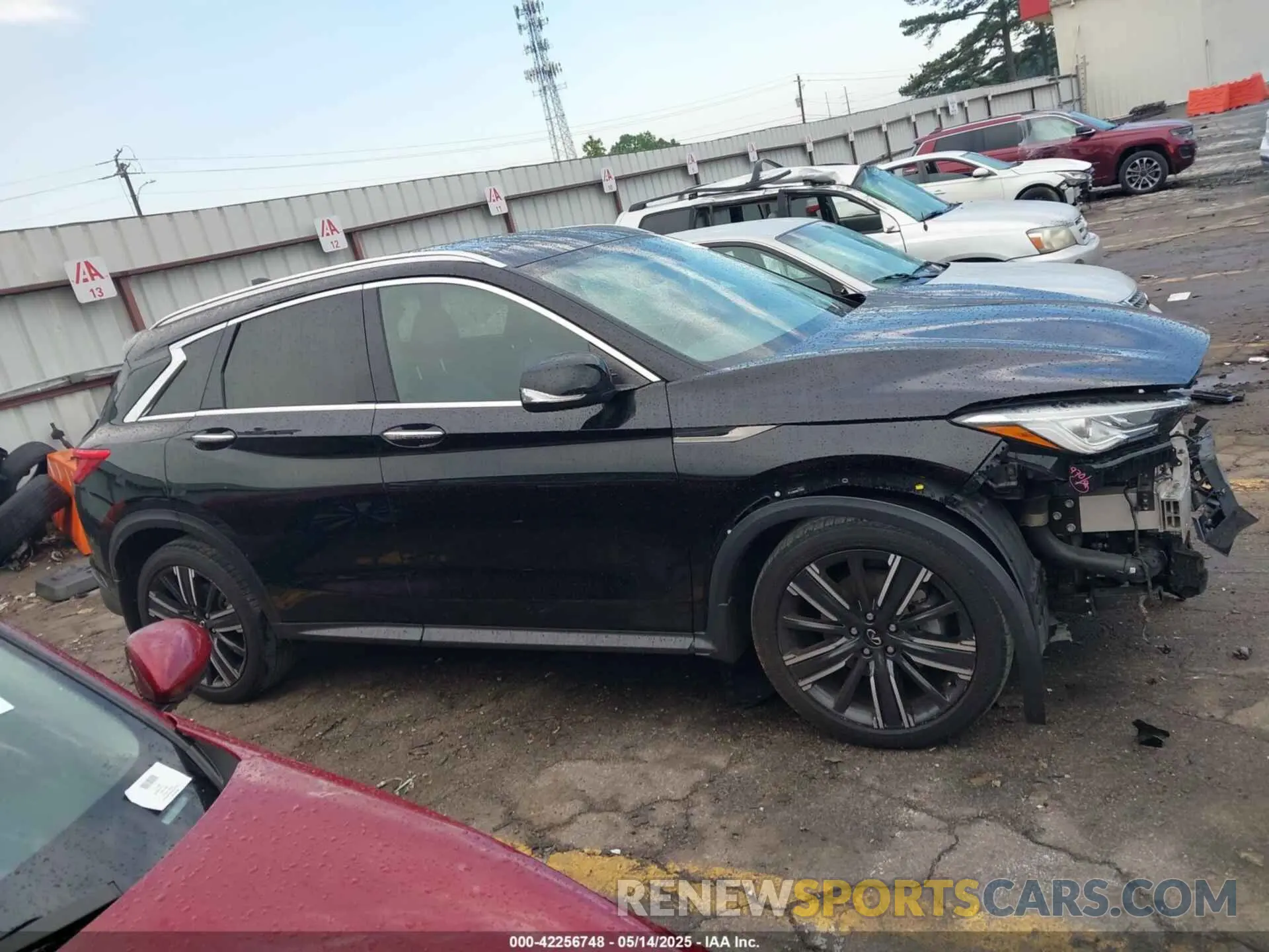 12 Photograph of a damaged car 3PCAJ5BAXMF119203 INFINITI QX50 2021