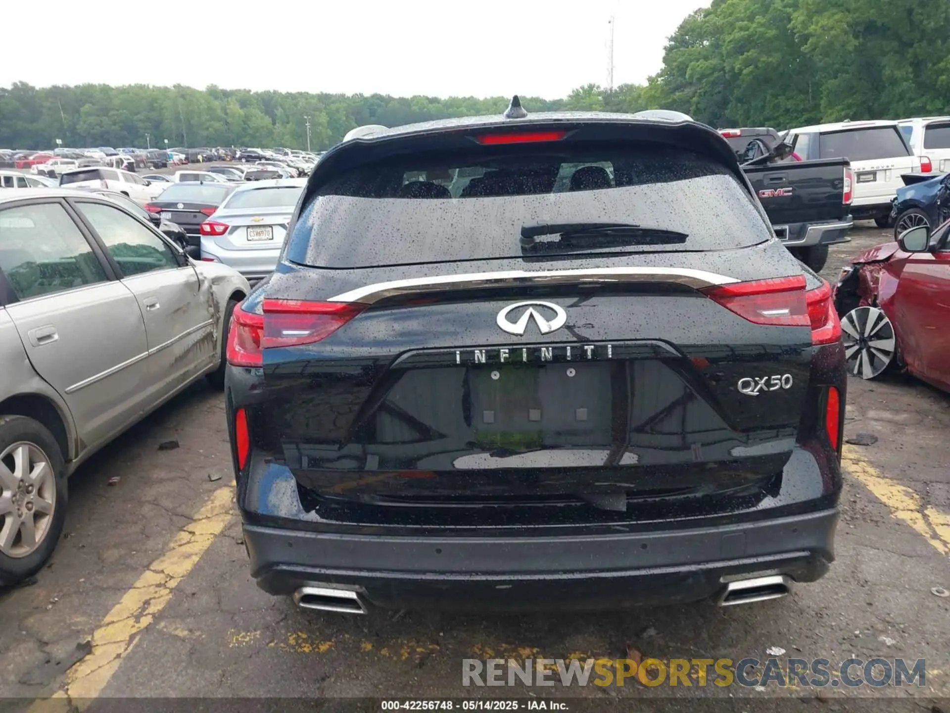 15 Photograph of a damaged car 3PCAJ5BAXMF119203 INFINITI QX50 2021