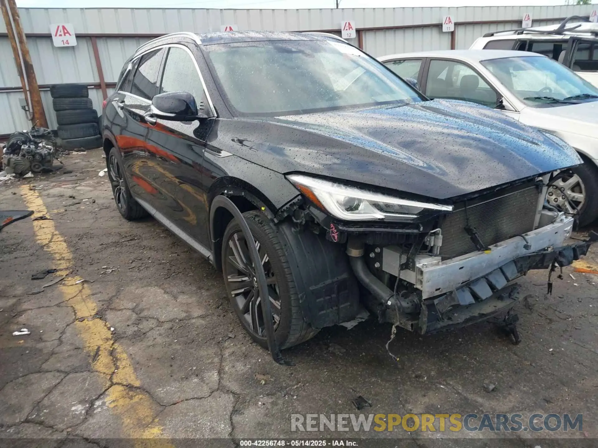 16 Photograph of a damaged car 3PCAJ5BAXMF119203 INFINITI QX50 2021