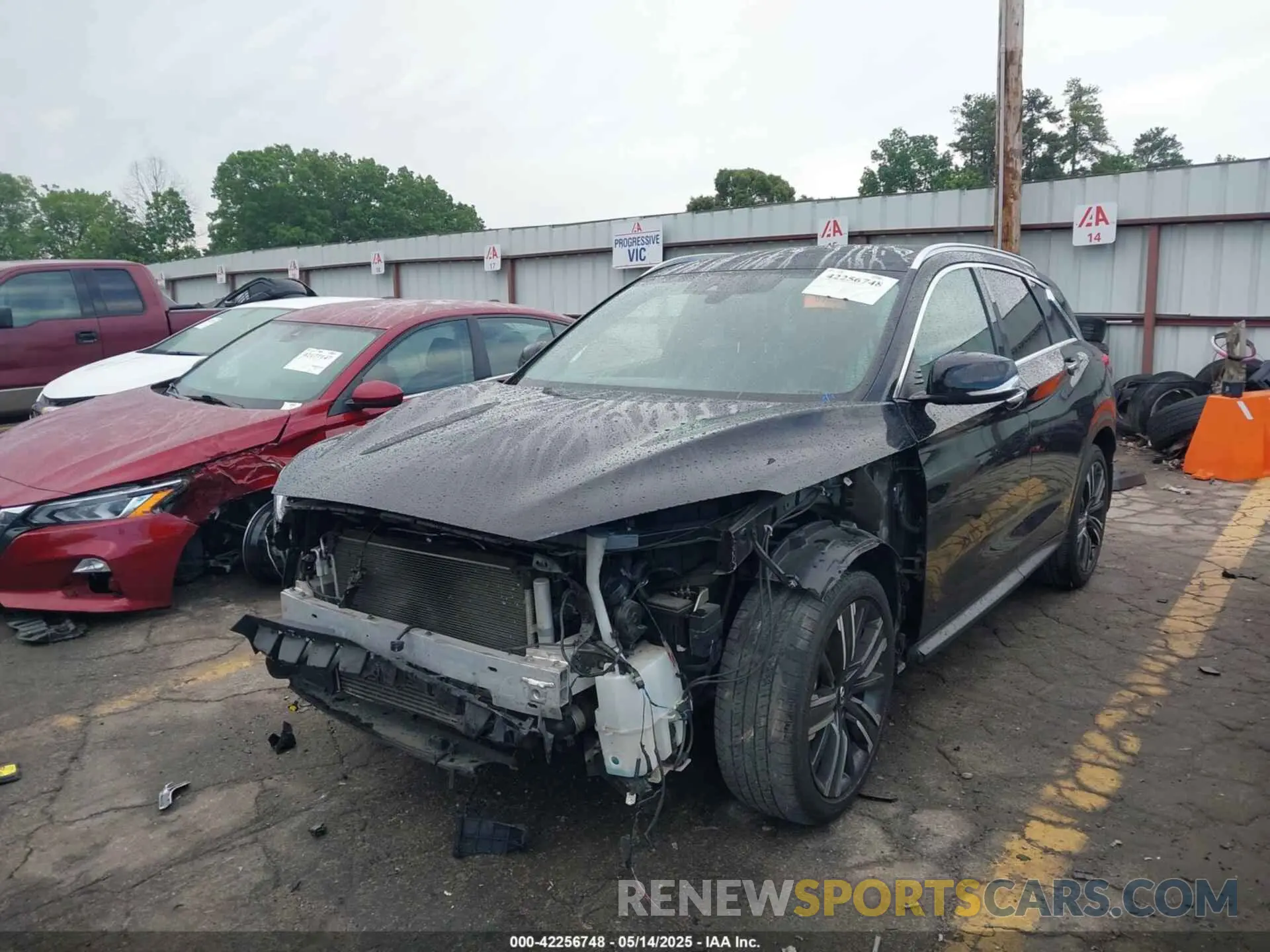 2 Photograph of a damaged car 3PCAJ5BAXMF119203 INFINITI QX50 2021