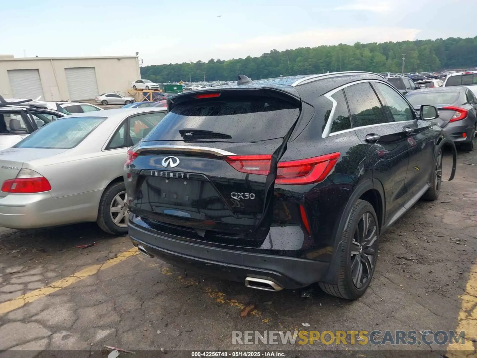 4 Photograph of a damaged car 3PCAJ5BAXMF119203 INFINITI QX50 2021