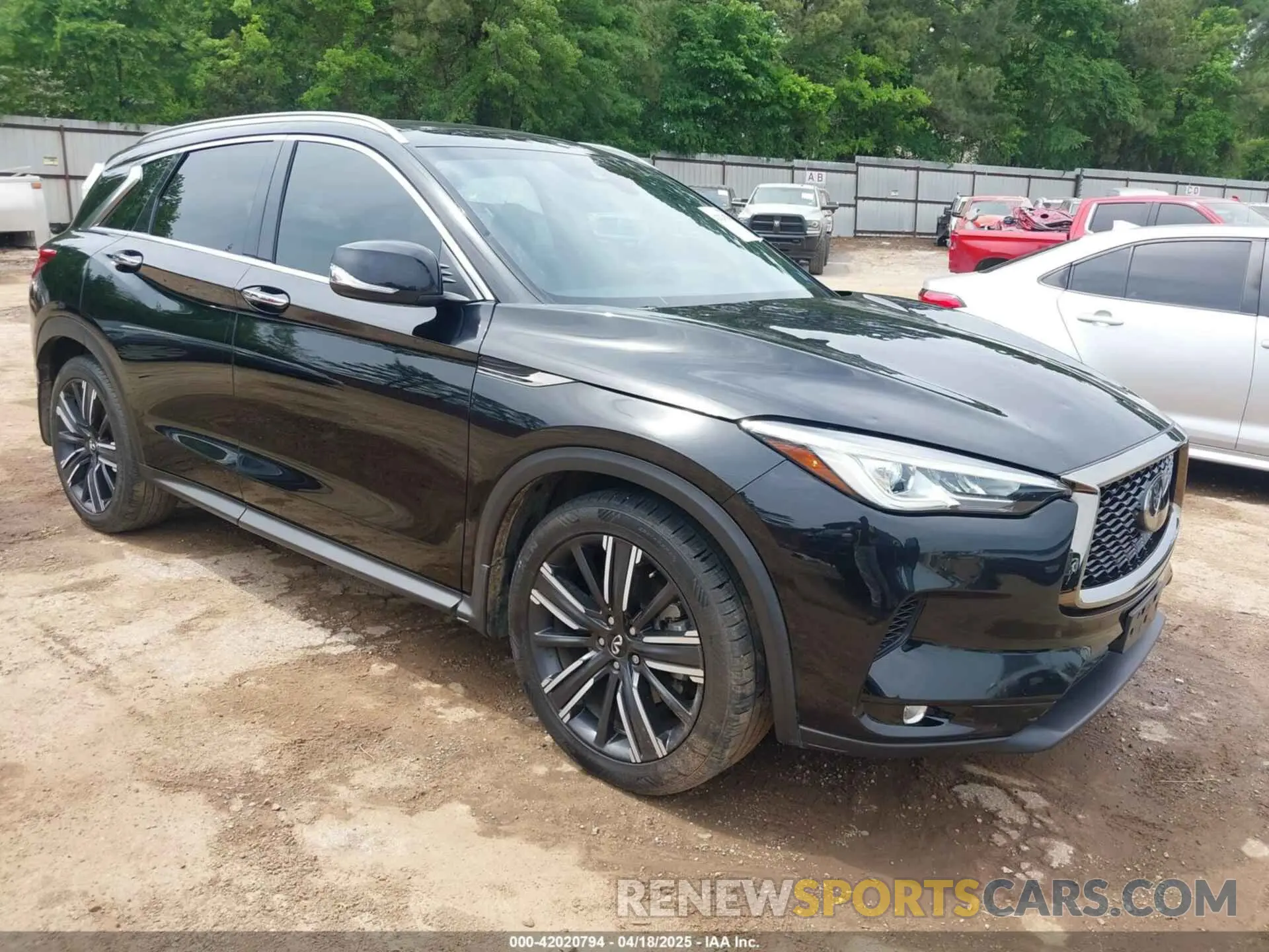 1 Photograph of a damaged car 3PCAJ5BAXMF125311 INFINITI QX50 2021