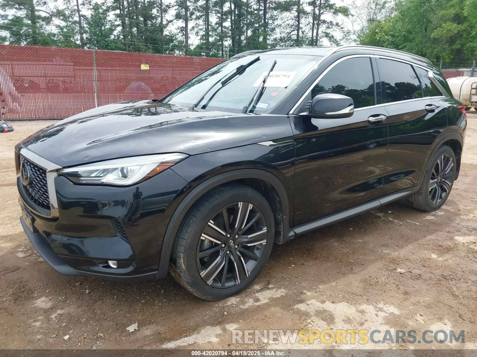 2 Photograph of a damaged car 3PCAJ5BAXMF125311 INFINITI QX50 2021