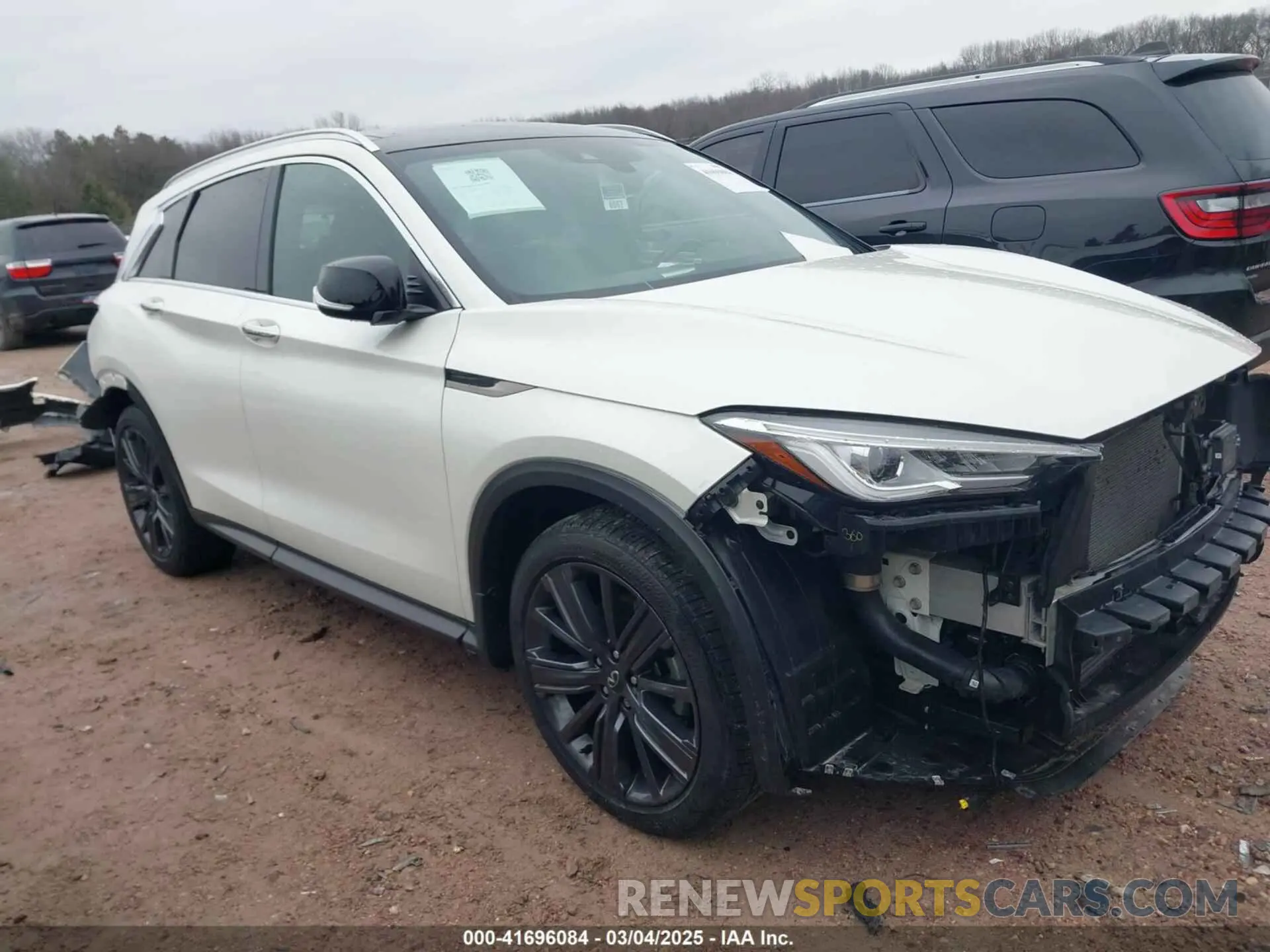 1 Photograph of a damaged car 3PCAJ5BB0MF105478 INFINITI QX50 2021