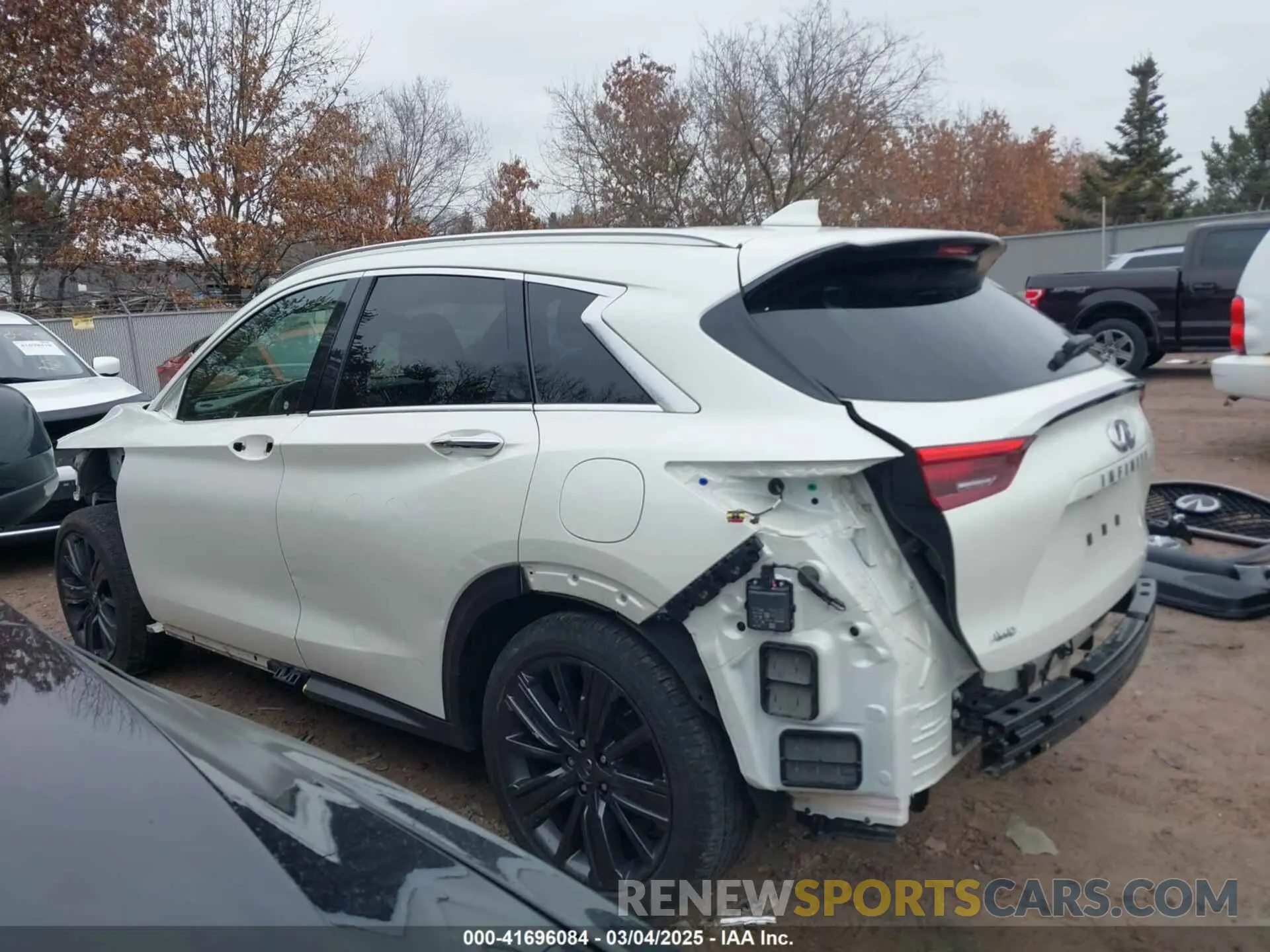15 Photograph of a damaged car 3PCAJ5BB0MF105478 INFINITI QX50 2021