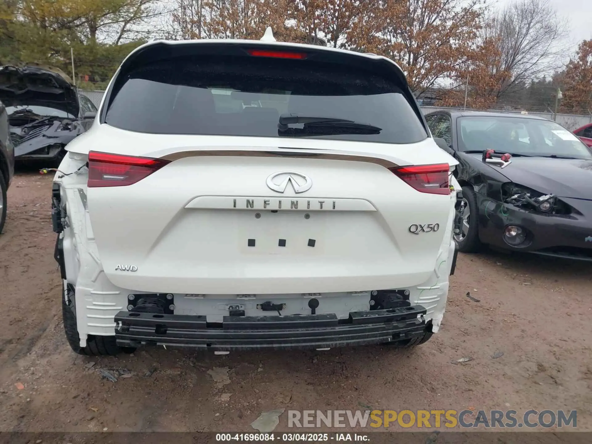 17 Photograph of a damaged car 3PCAJ5BB0MF105478 INFINITI QX50 2021