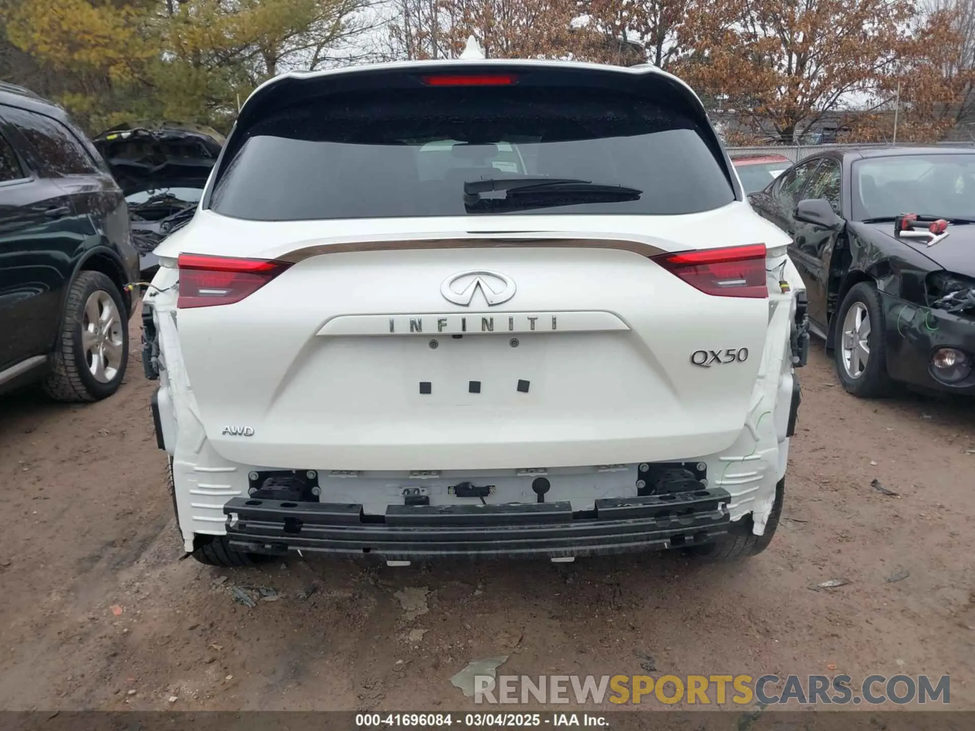 21 Photograph of a damaged car 3PCAJ5BB0MF105478 INFINITI QX50 2021