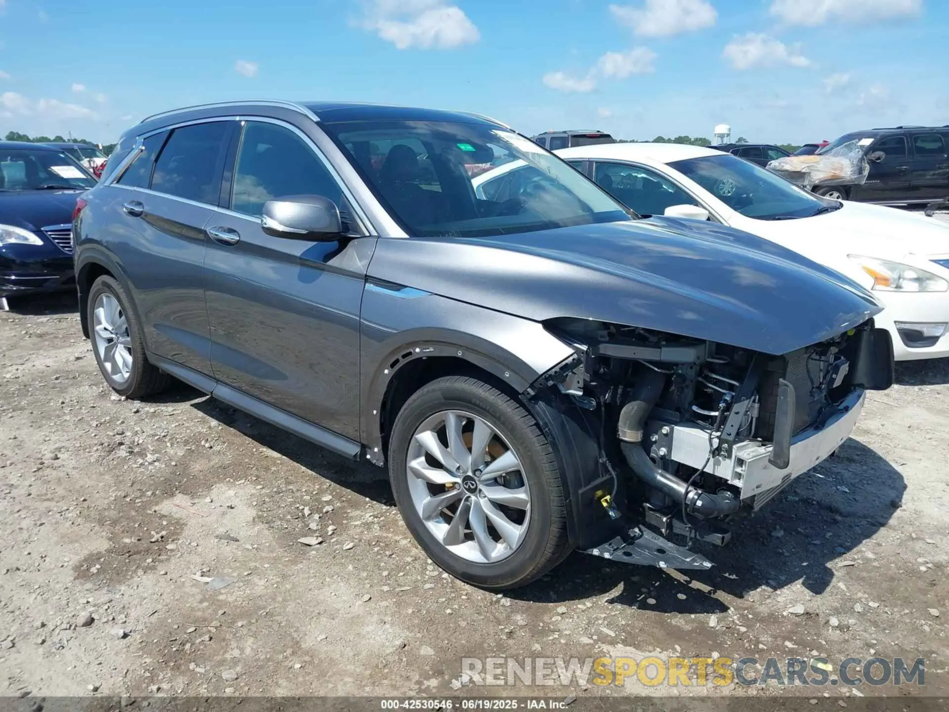 1 Photograph of a damaged car 3PCAJ5BB0MF109479 INFINITI QX50 2021