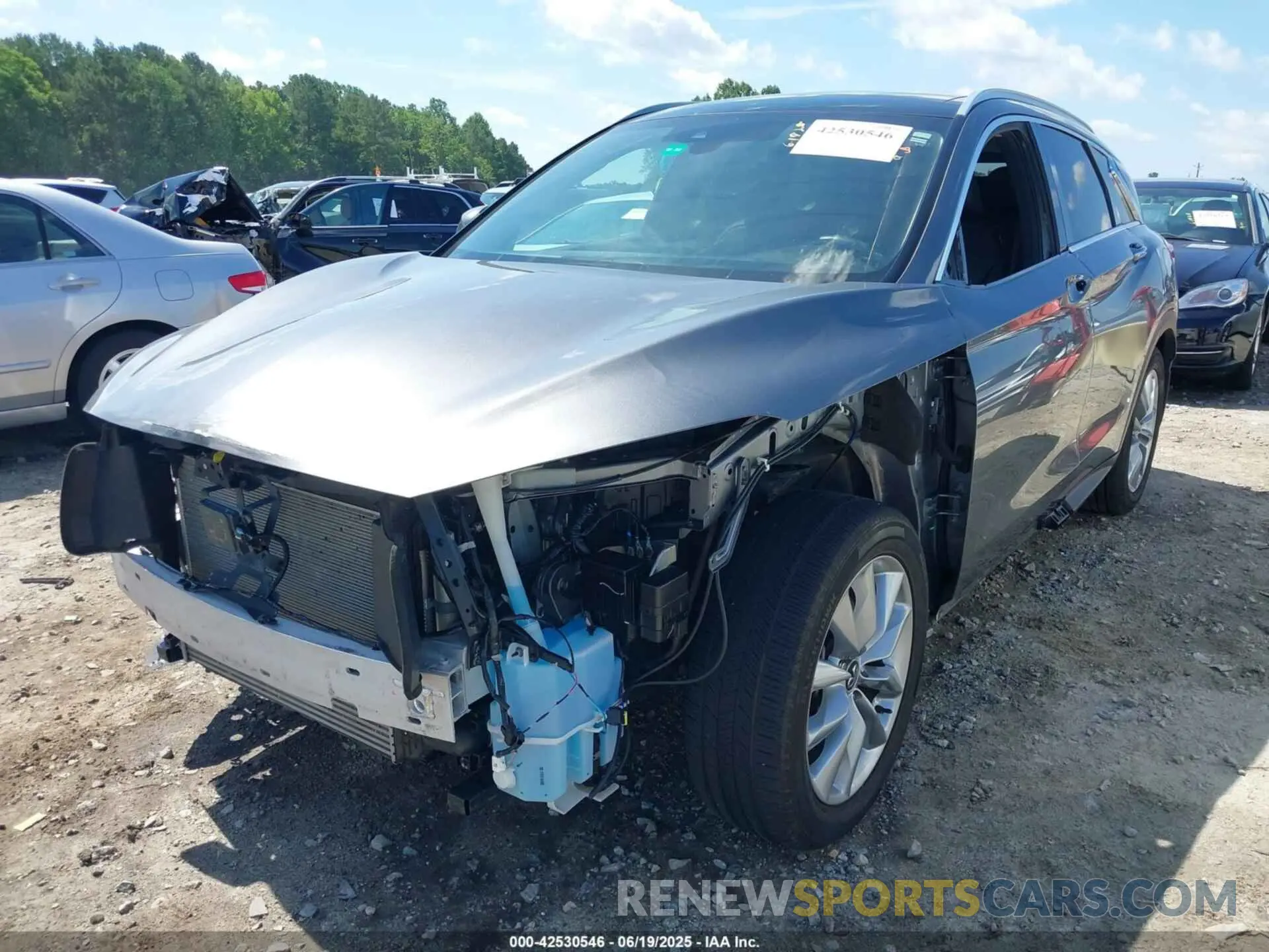6 Photograph of a damaged car 3PCAJ5BB0MF109479 INFINITI QX50 2021