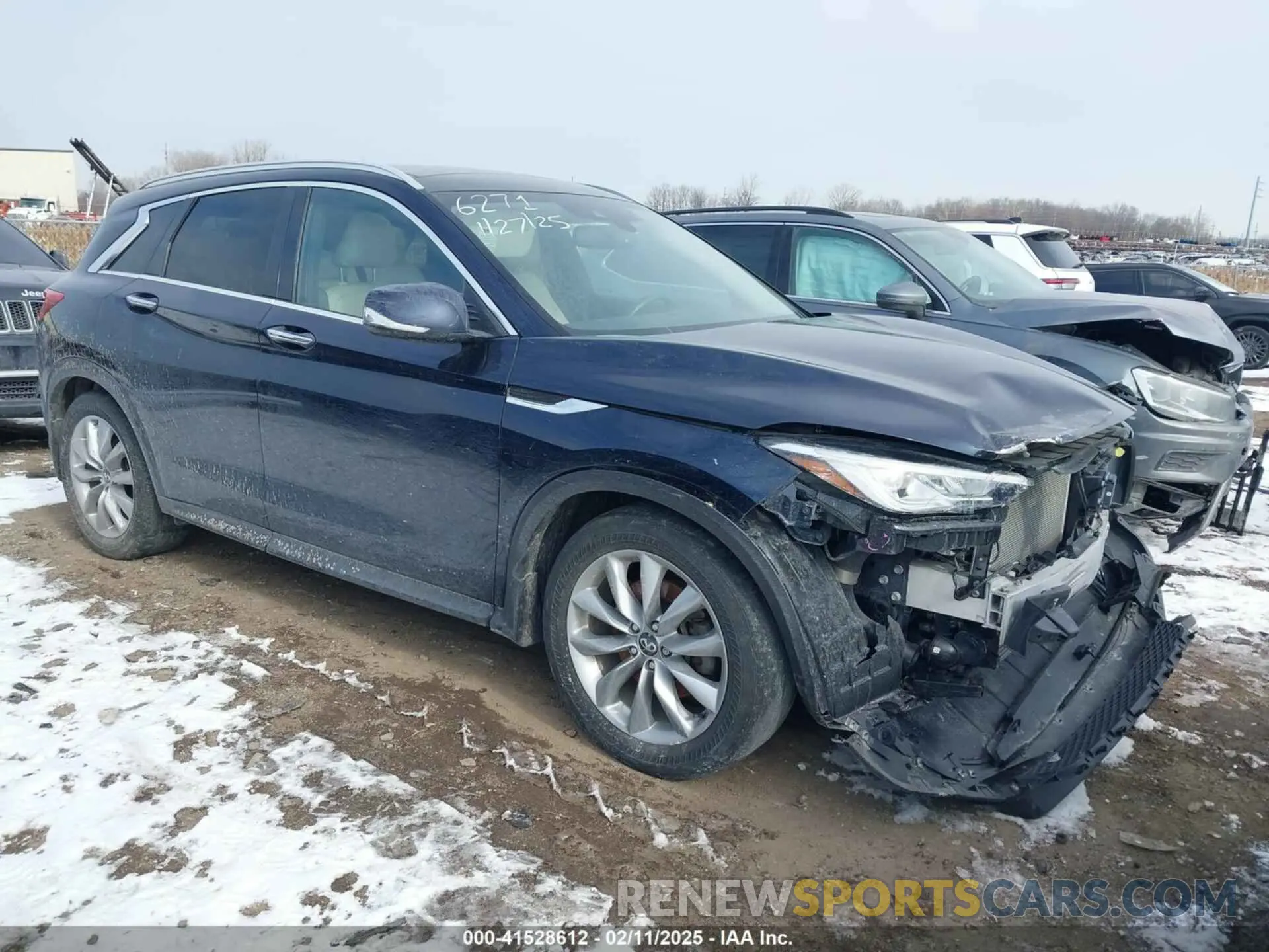 1 Photograph of a damaged car 3PCAJ5BB0MF116271 INFINITI QX50 2021