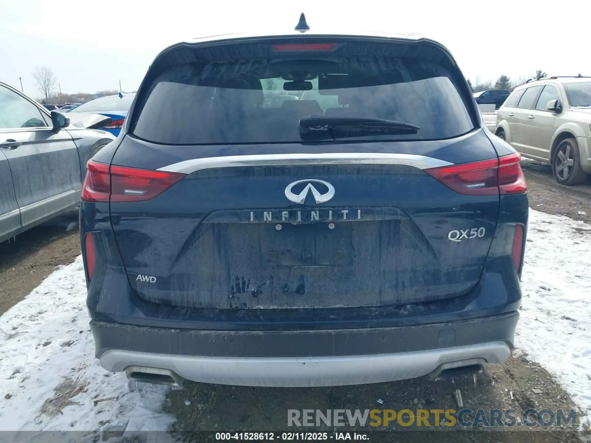 16 Photograph of a damaged car 3PCAJ5BB0MF116271 INFINITI QX50 2021