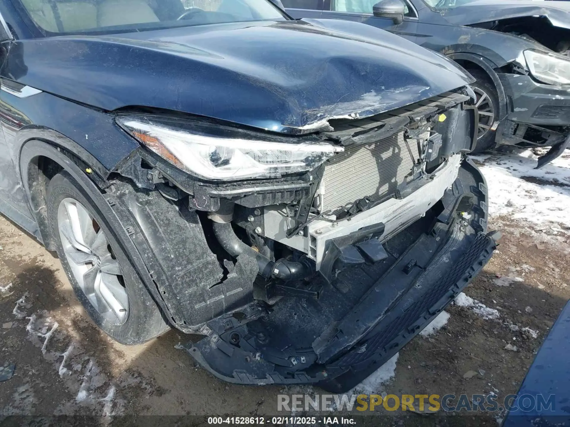 6 Photograph of a damaged car 3PCAJ5BB0MF116271 INFINITI QX50 2021