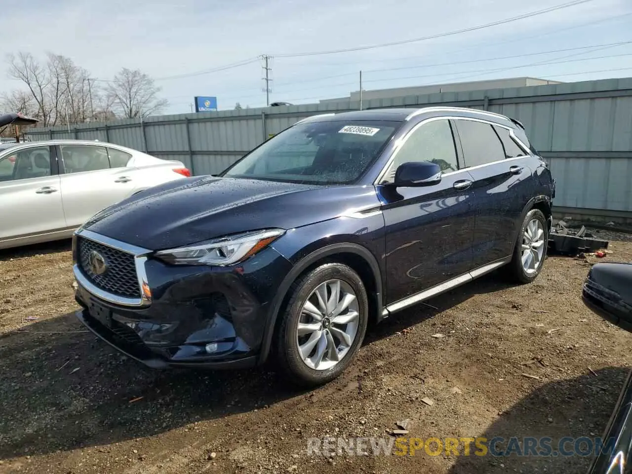1 Photograph of a damaged car 3PCAJ5BB1MF107546 INFINITI QX50 2021