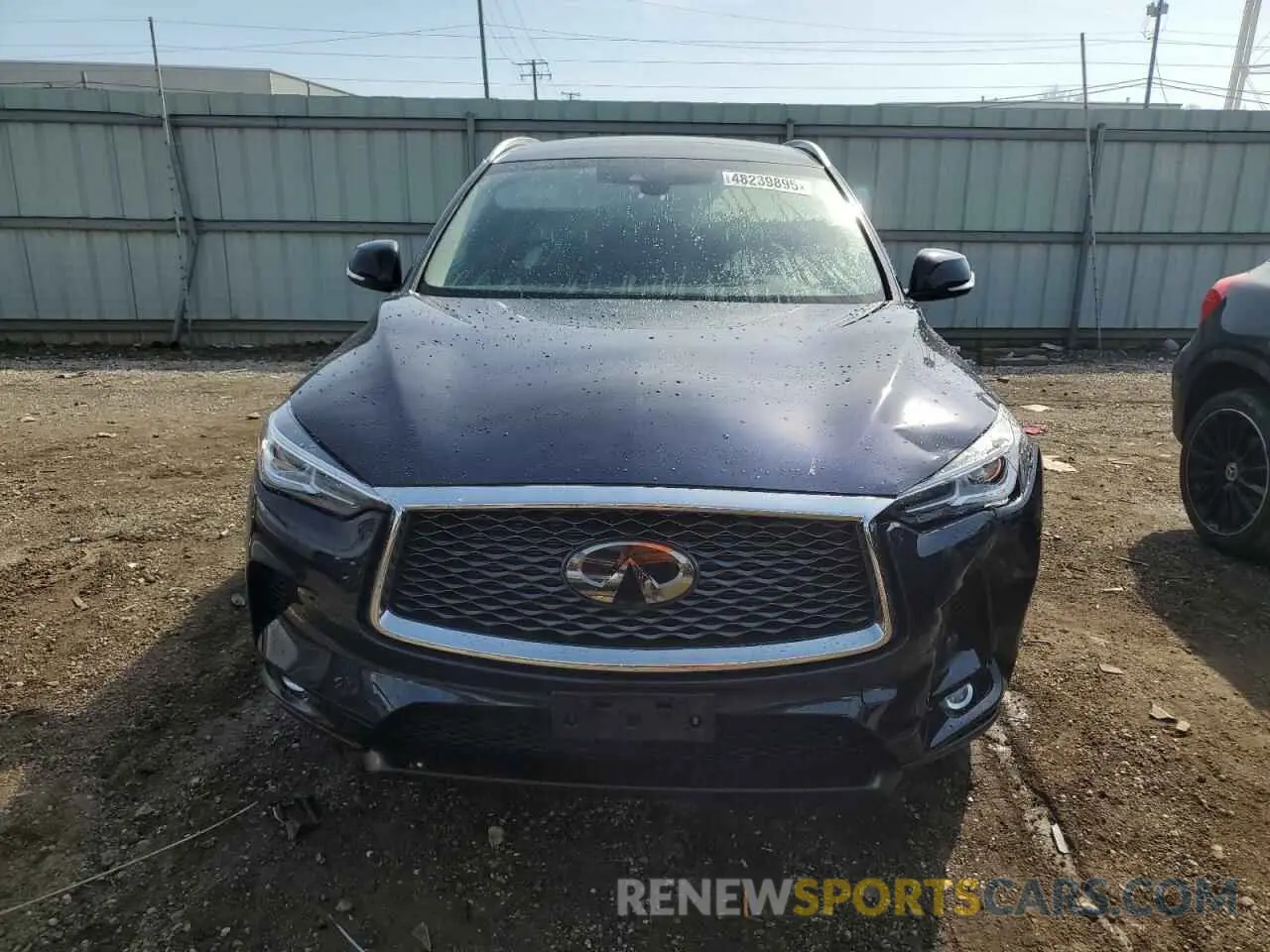 5 Photograph of a damaged car 3PCAJ5BB1MF107546 INFINITI QX50 2021