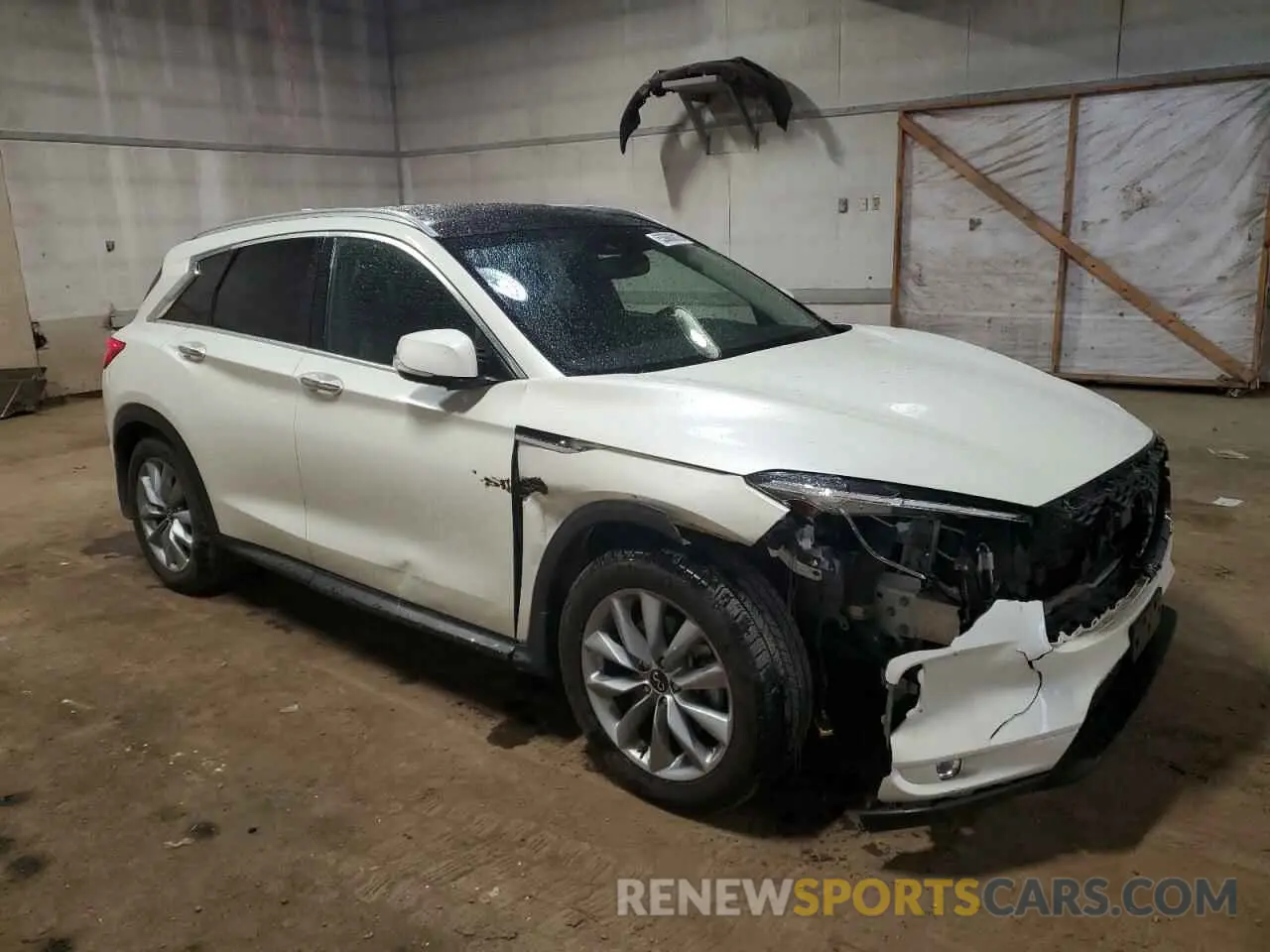 4 Photograph of a damaged car 3PCAJ5BB1MF109989 INFINITI QX50 2021