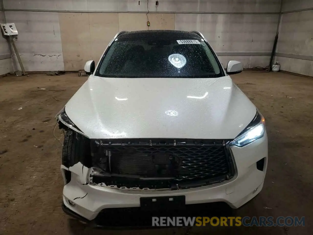 5 Photograph of a damaged car 3PCAJ5BB1MF109989 INFINITI QX50 2021