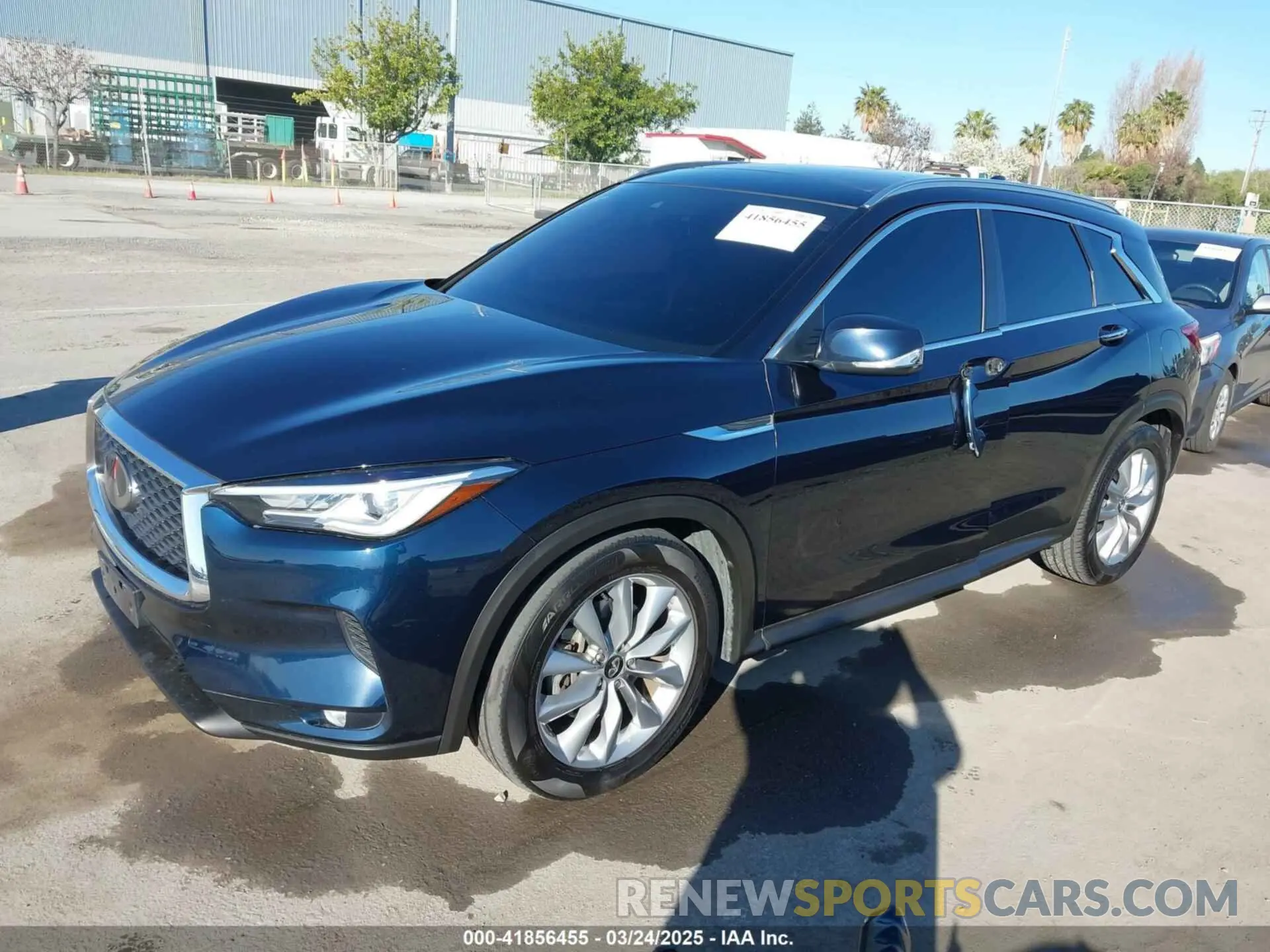 2 Photograph of a damaged car 3PCAJ5BB1MF119650 INFINITI QX50 2021