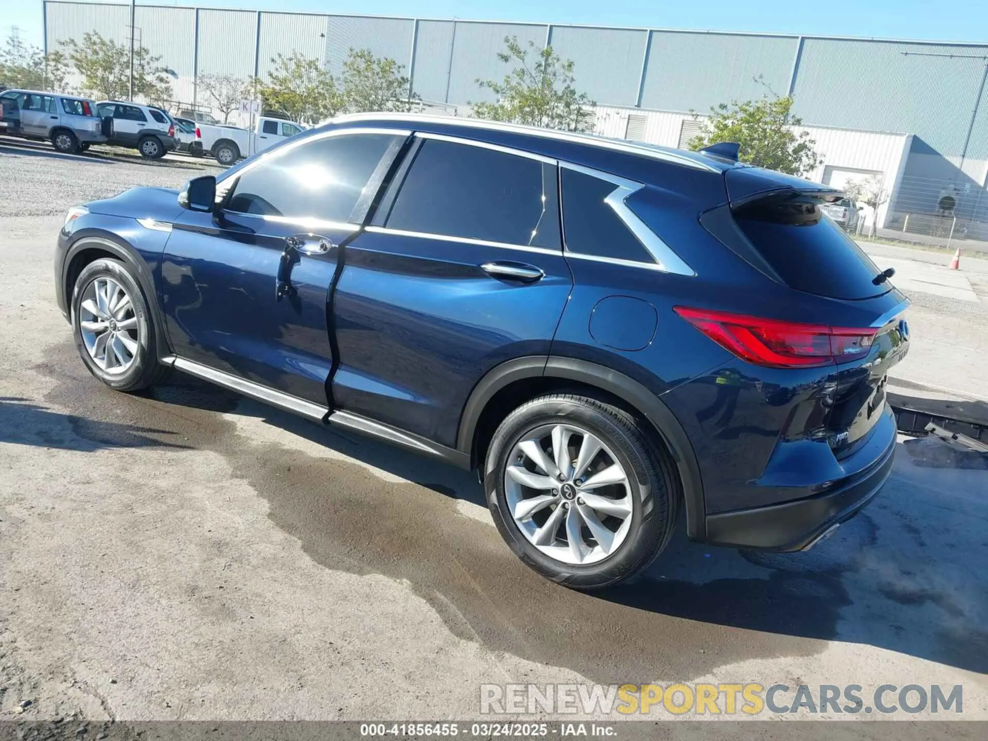 3 Photograph of a damaged car 3PCAJ5BB1MF119650 INFINITI QX50 2021
