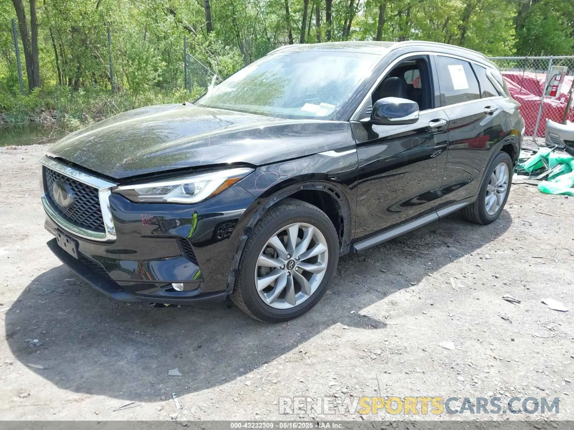 2 Photograph of a damaged car 3PCAJ5BB3MF109038 INFINITI QX50 2021