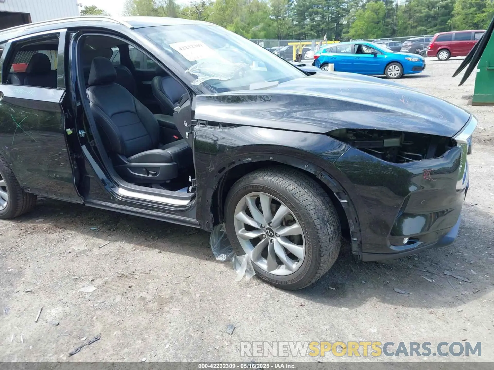 6 Photograph of a damaged car 3PCAJ5BB3MF109038 INFINITI QX50 2021