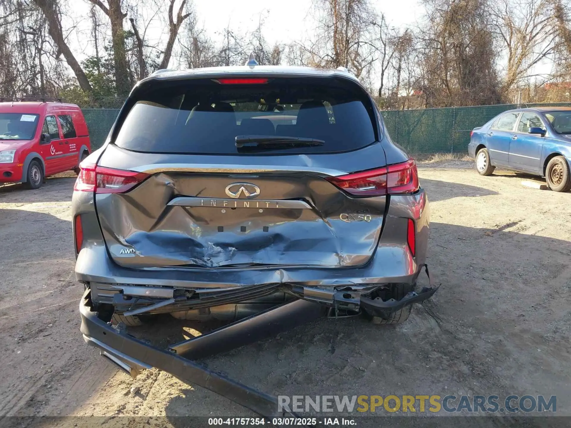 16 Photograph of a damaged car 3PCAJ5BB3MF112859 INFINITI QX50 2021