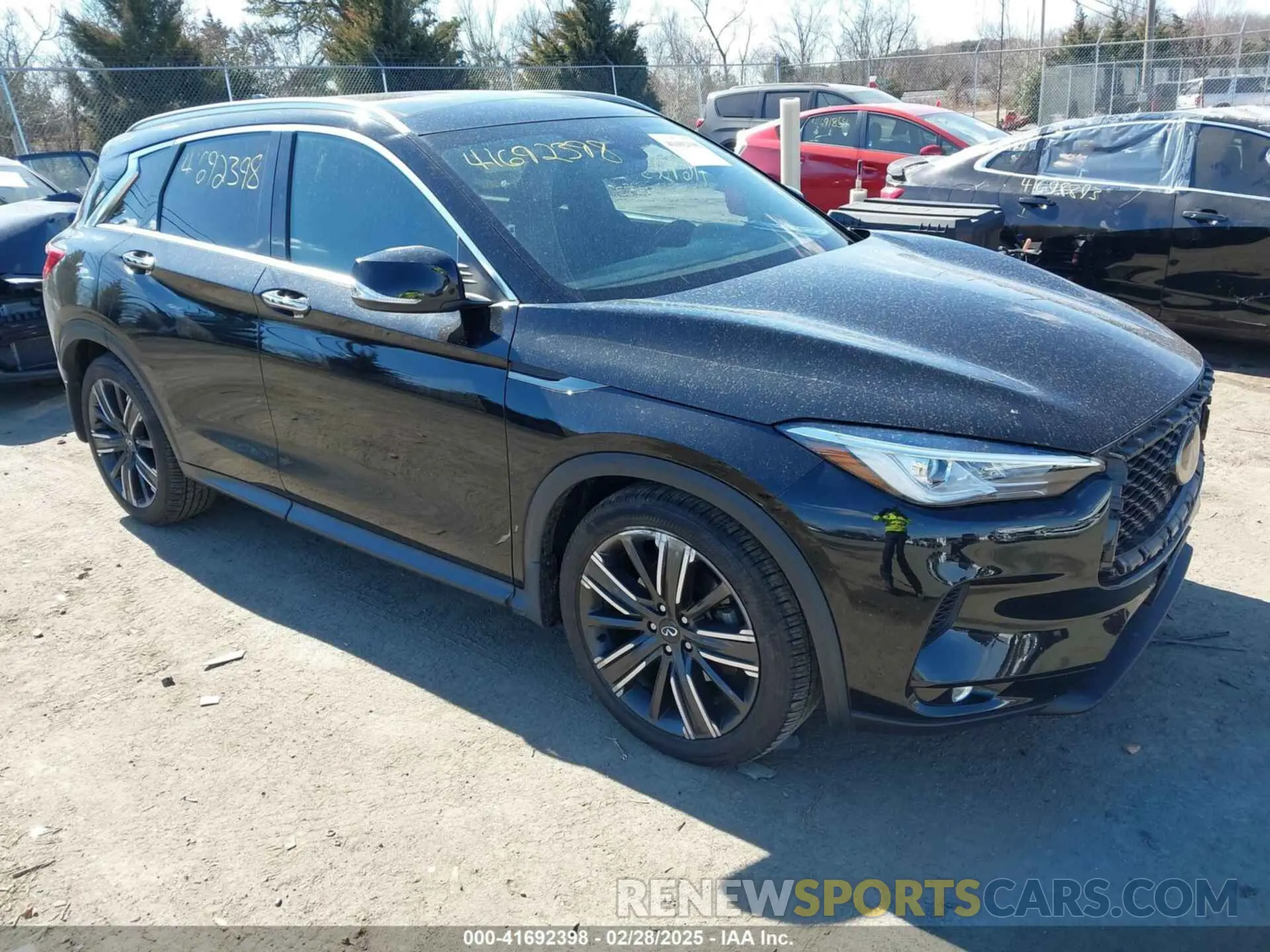 1 Photograph of a damaged car 3PCAJ5BB3MF119293 INFINITI QX50 2021