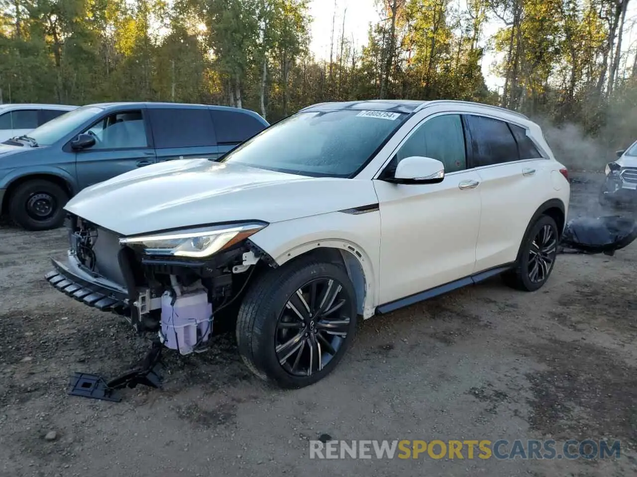 1 Photograph of a damaged car 3PCAJ5BB3MF124980 INFINITI QX50 2021