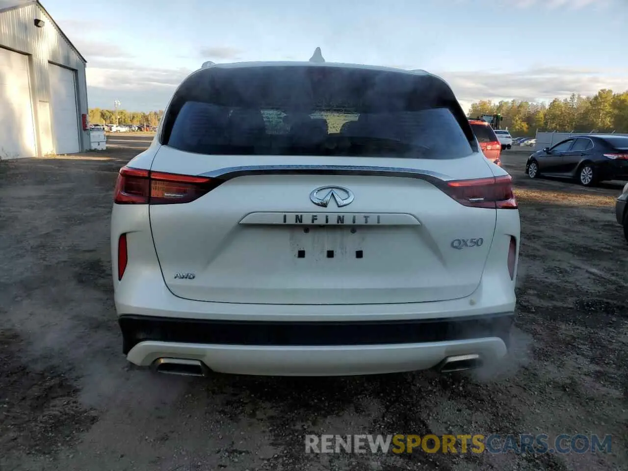 6 Photograph of a damaged car 3PCAJ5BB3MF124980 INFINITI QX50 2021