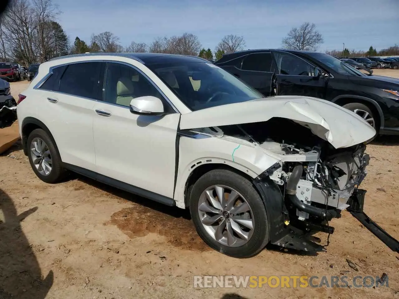 4 Photograph of a damaged car 3PCAJ5BB5MF125399 INFINITI QX50 2021