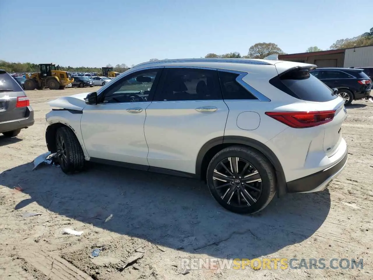 2 Photograph of a damaged car 3PCAJ5BB6MF124388 INFINITI QX50 2021