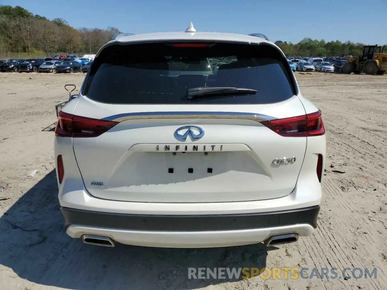6 Photograph of a damaged car 3PCAJ5BB6MF124388 INFINITI QX50 2021