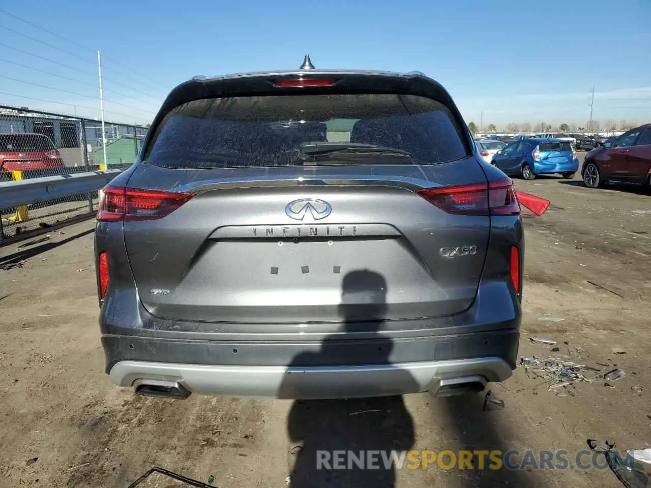6 Photograph of a damaged car 3PCAJ5BB7MF107986 INFINITI QX50 2021