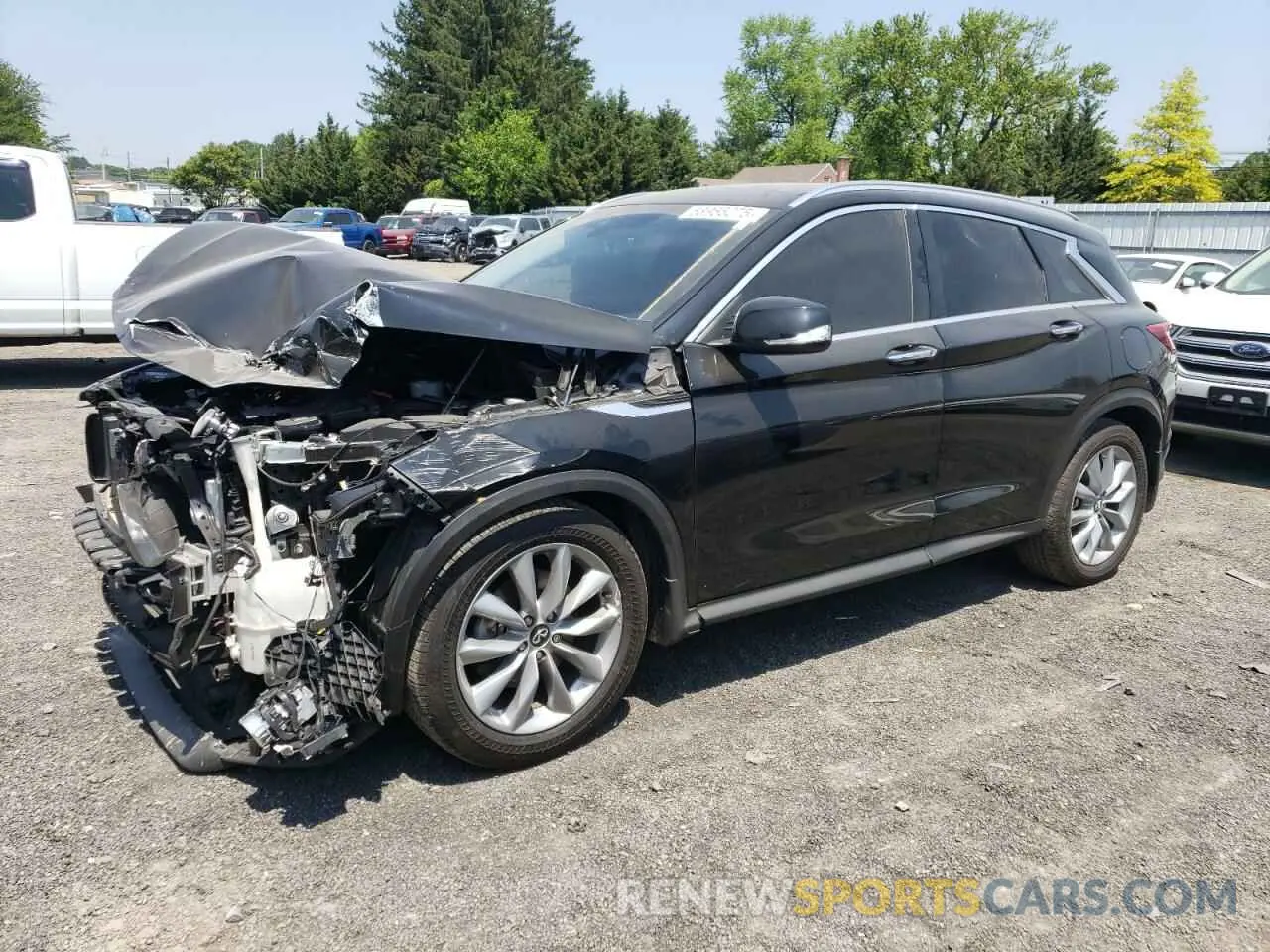 1 Photograph of a damaged car 3PCAJ5BB7MF108944 INFINITI QX50 2021