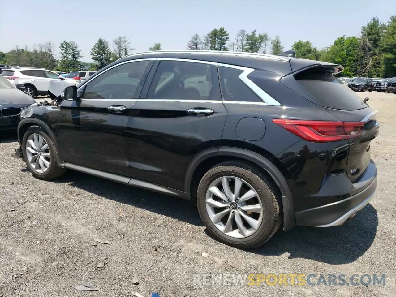 2 Photograph of a damaged car 3PCAJ5BB7MF108944 INFINITI QX50 2021