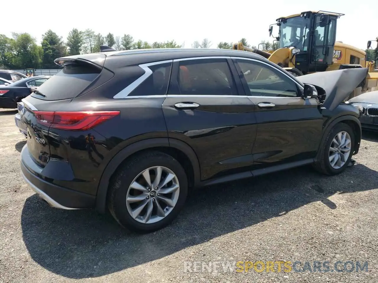 3 Photograph of a damaged car 3PCAJ5BB7MF108944 INFINITI QX50 2021