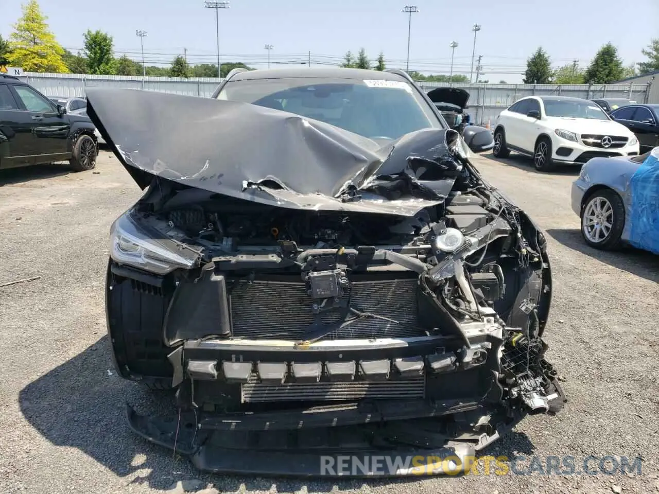 5 Photograph of a damaged car 3PCAJ5BB7MF108944 INFINITI QX50 2021