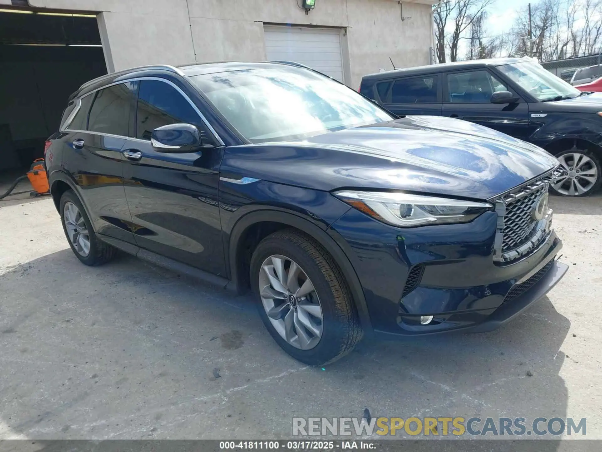 1 Photograph of a damaged car 3PCAJ5BB7MF123895 INFINITI QX50 2021
