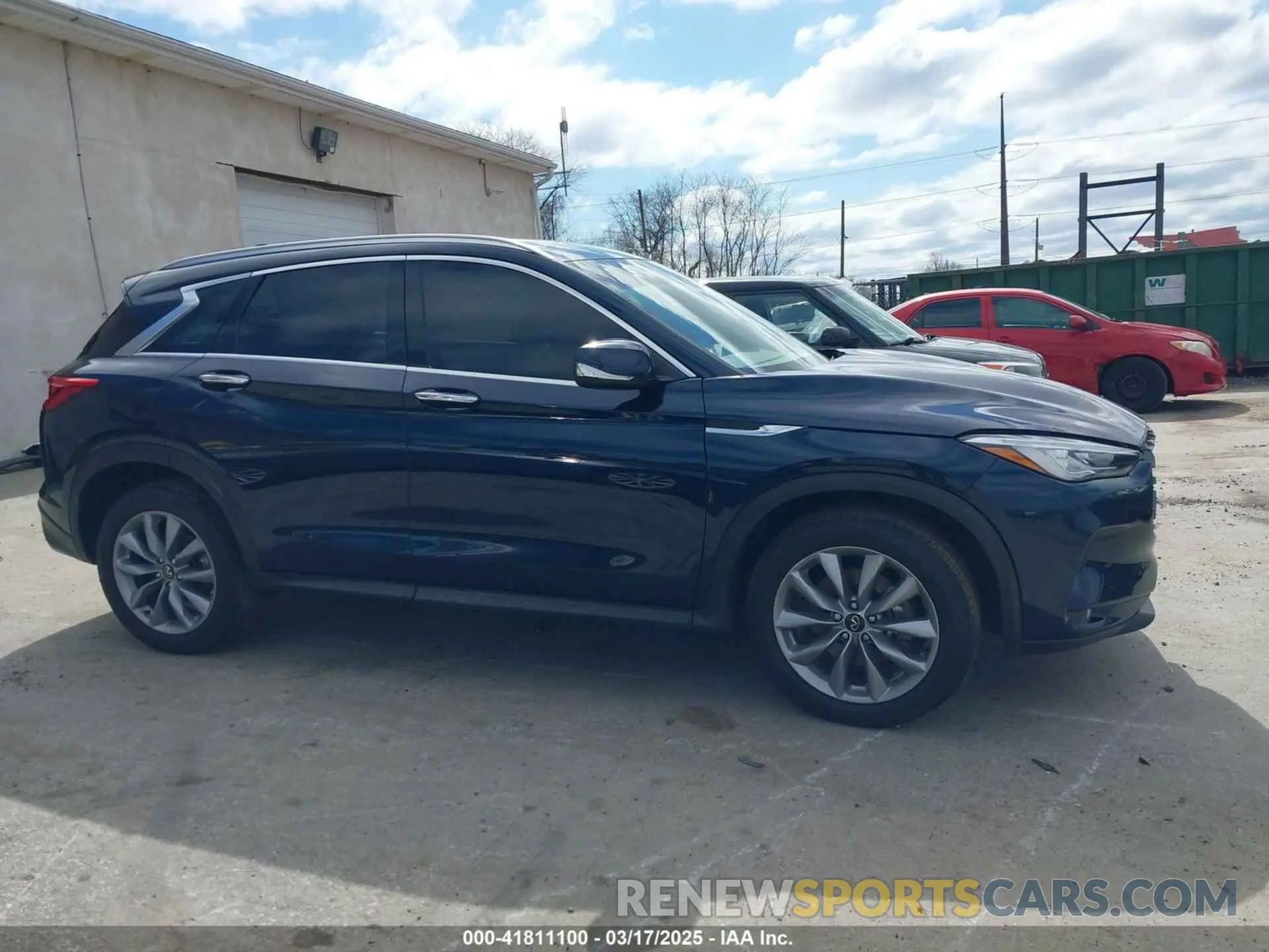 14 Photograph of a damaged car 3PCAJ5BB7MF123895 INFINITI QX50 2021