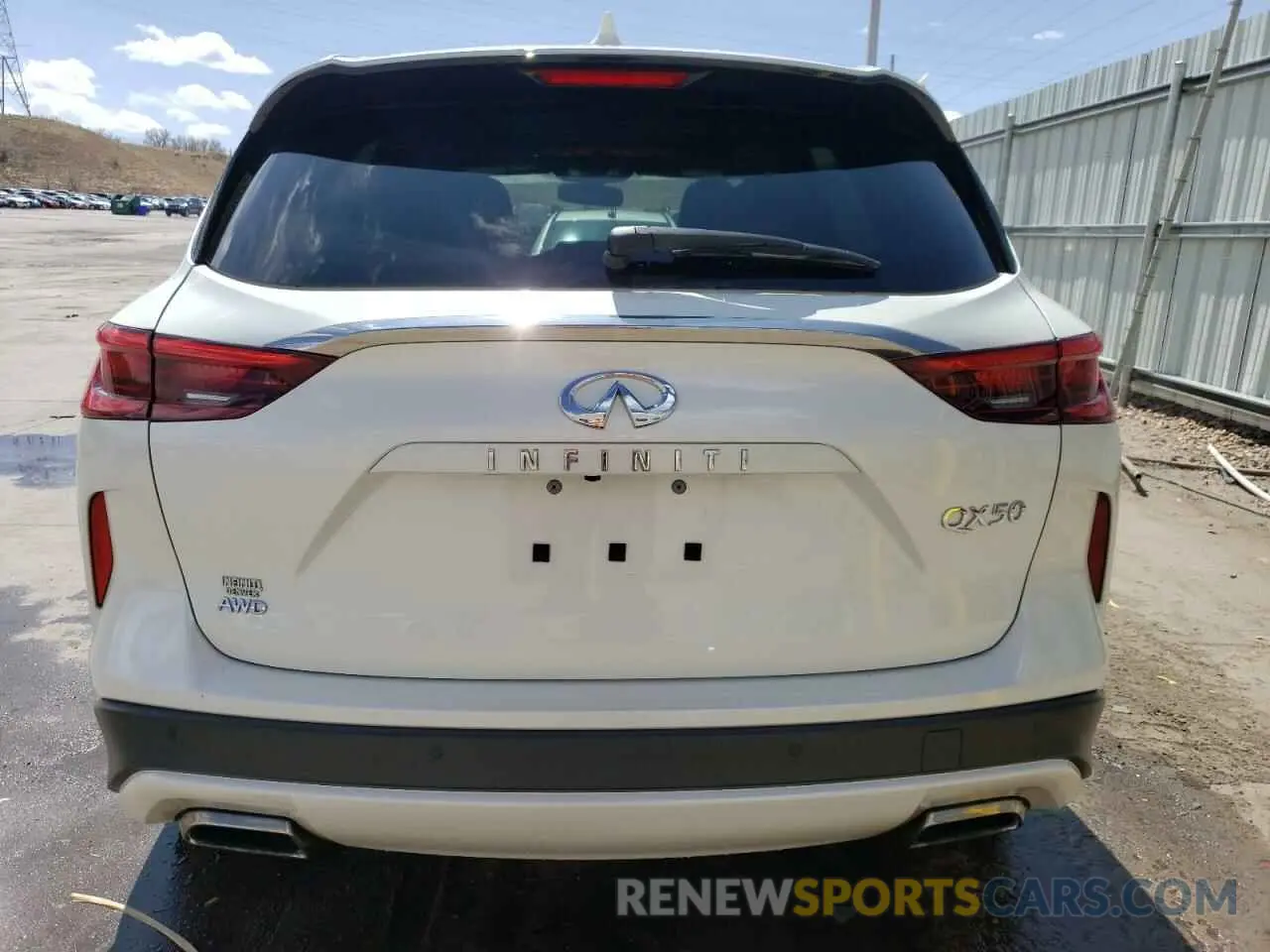 6 Photograph of a damaged car 3PCAJ5BB8MF102182 INFINITI QX50 2021