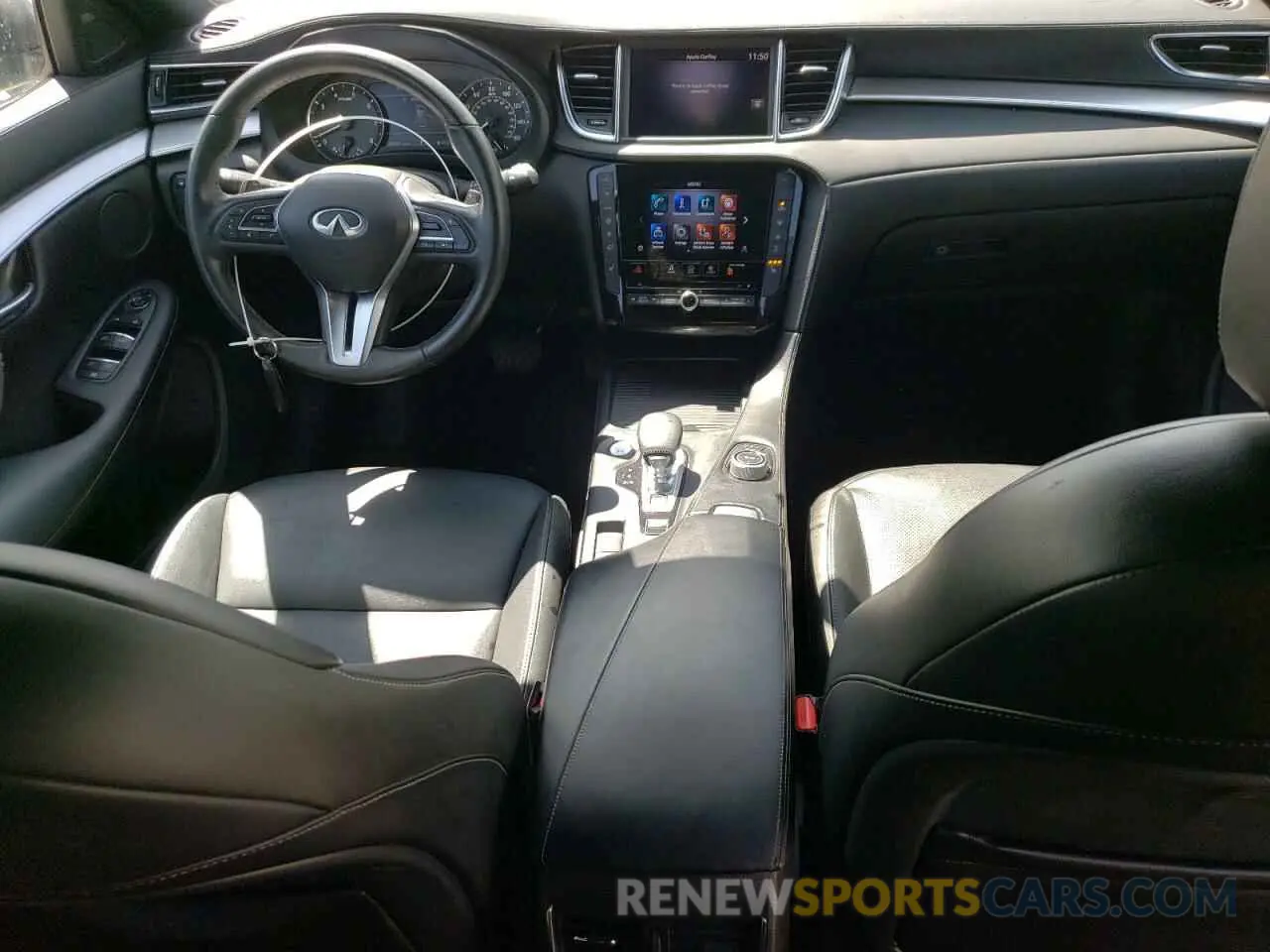 8 Photograph of a damaged car 3PCAJ5BB8MF102182 INFINITI QX50 2021