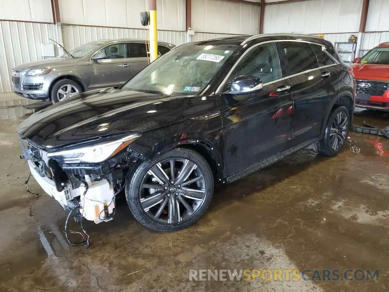1 Photograph of a damaged car 3PCAJ5BB9MF119427 INFINITI QX50 2021